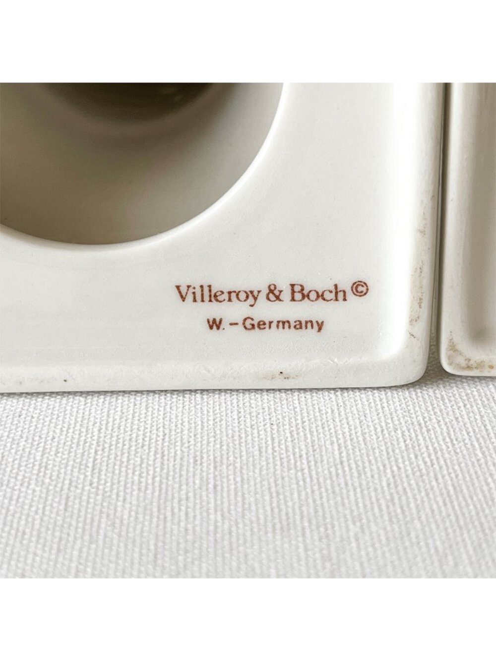 Pair Vintage Villeroy & Boch Summerday Floral Candlestick Holders W Germany - Picture 4 of 8